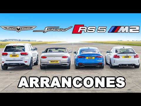 Jeep Trackhawk vs BMW M2 vs Bentley GT vs Audi RS5: ARRANCONES