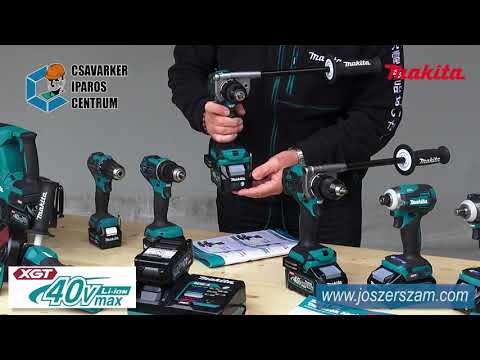 Makita DF001GZ Akumuliatorinis gręžtuvas-suktuvas XGT, 140/68Nm, bešepetėlinis variklis, 13mm metalinis griebtuvas, "Z" versija - komplektuojamas be akumuliatoriaus ir kroviklio video
