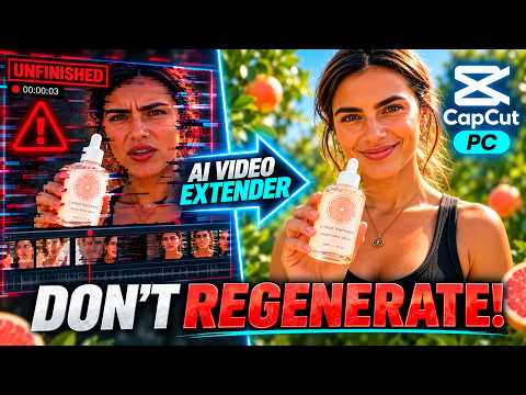 Finish Your AI Ads Without Starting Over | CapCut PC AI Video Extender