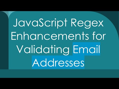 Email Validation Using Regular Expressionregex In Javascript