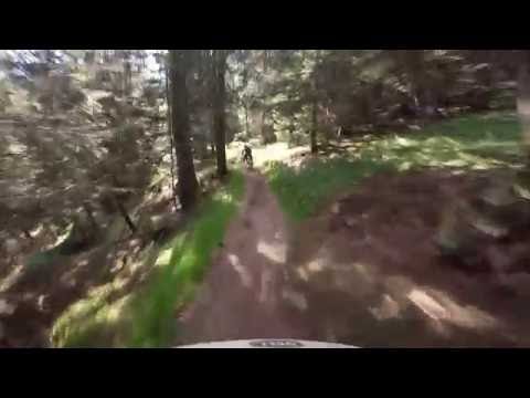 The Dud ( David I) riding down the Dolomite's Mountains