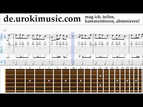 Gitarrenunterricht DJ Khaled, Justin Bieber - No Brainer Noten Lernen um-ih995