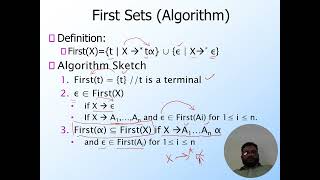 First Sets for Constructing LL(1) Parsing Table