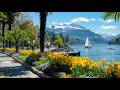 Bern Evening Walk Spiez Morning Lake Tour 4K Switzerland City Nature