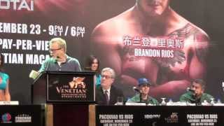 Freddie Roach on Manny Pacquiao vs. Brandon Rios