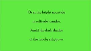 The Ash Grove (Accompaniment &amp; Lyrics) - short version