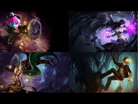 ADC Tristana & Soraka vs Ezreal & Morgana at Bot with Commentary(League of Legends Pre-Season 4)
