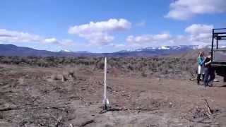 preview picture of video 'Estes Tomahawk D region Model Rocket, 2nd flight!'