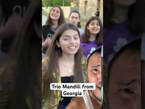 Trio Mandili with Georgian kids.