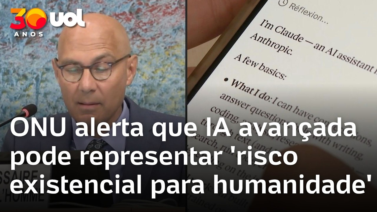 ONU alerta que IA avançada pode representar um 'risco existencial para a humanidade'
