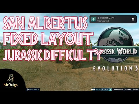 Jurassic World Evolution 3 Jurassic Difficulty Challenge San Albertus Fixed Layout 5 Star Tutorial