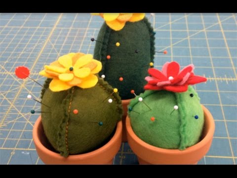 In The Hoop Cactus Pincushion Tutorial