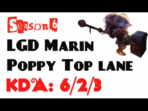 Korea Challenger LOL - LGD Marin - Poppy Top lane vs Fiora (Feb 7, 2016)