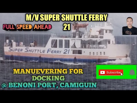 M/V SUPER SHUTTLE FERRY 21 atracando no porto de Benoni