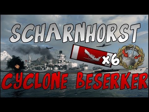 Scharnhorst vs T9 -  3.3K XP  225K DMG ||  World of Warships