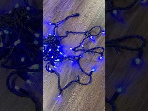 Гірлянда зовнішня Wrapper чорна 50LED 5м 10flash IP65 Світіння - синій Premium