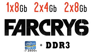 Far Cry 6 - 1x8 Gb vs 2x4 Gb vs 2x8 Gb RAM _ Single Channel vs Dual Channel