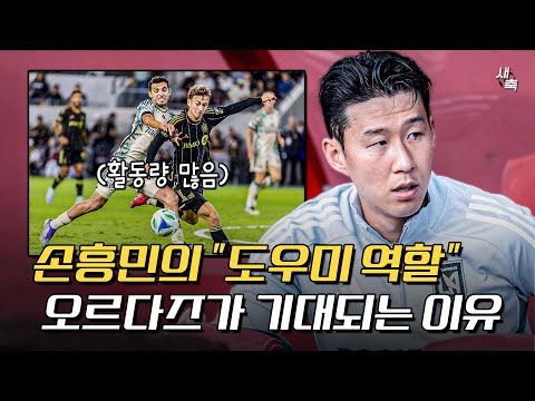 데뷔골 노린다 손흥민의 도우미 역할, 누가 해줄까? 활동량 많은 오르다즈, 손흥민과 호흡이 기대되는 이유