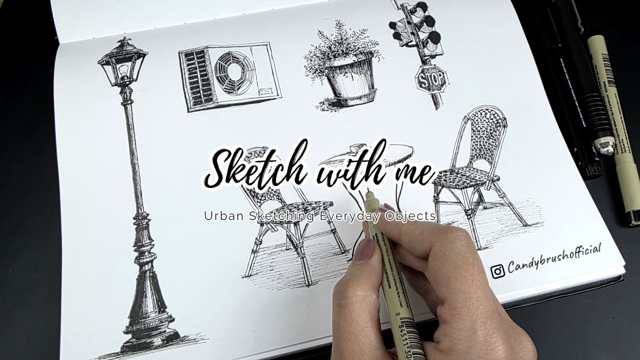 Urban Sketching Everyday Objects #01| Sketch with me
