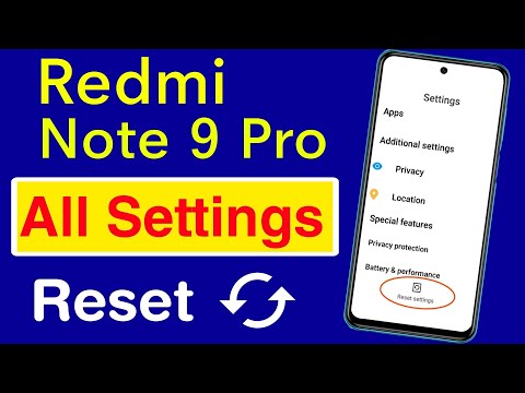 How to Reset Settings in Redmi Note 9 Pro | Redmi Note 9 Pro Settings Reset Kaise Kare