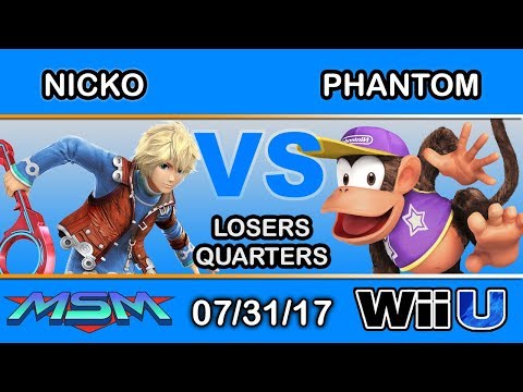MSM 107 - FAD | Nicko (Shulk) Vs. Phantom (Diddy Kong) Losers Quarters