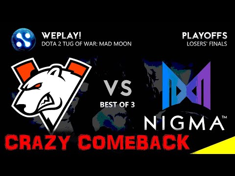 NIGMA vs Virtus Pro ⚔️ Crazy Comeback Pro Play #1 [Full-HD 60fps]