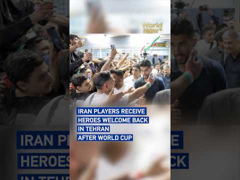 Iranian players receive heroes welcome in Tehran after World Cup