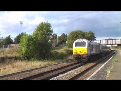 67012 and 67017 on 1P54, 17:13, Wrexham General - London Marylebone