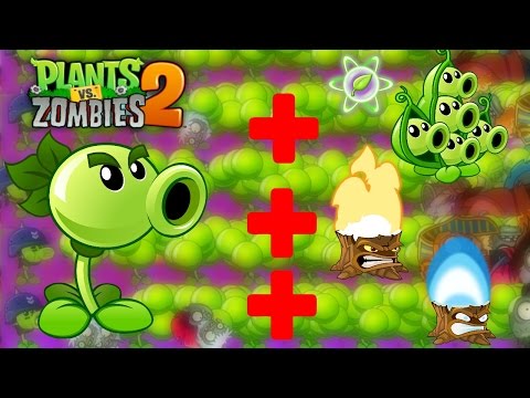 Plants vs Zombies 2 Epic Hack : Repeater Madness The Ultimate Projectile Power UP - Part 3