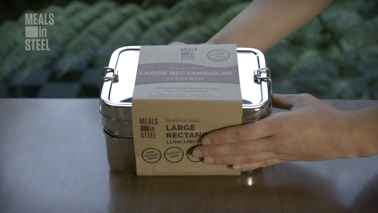 Large Double Layer Rectangular Lunchbox