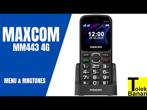 MaxCom MM443 4G - Unboxing / Menu & Ringtones / Dzwonki - Telefon dla seniora