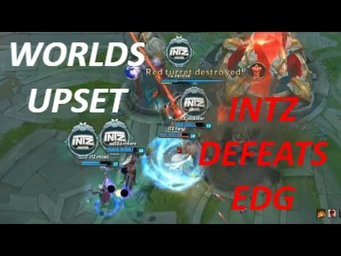 WORLDS UPSET: INTZ VS EDG Highlights