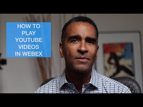 How to Stream Youtube Videos in Your Webex Meeting