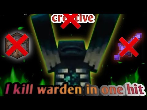 Insane Minecraft Challenge: 1 Hit KO on Warden!