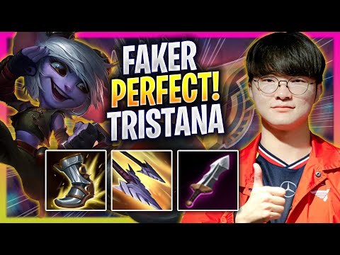 FAKER PERFECT GAME WITH TRISTANA! - T1 Faker Plays Tristana MID vs Karma! | Season 2025