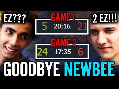 Arteezy Gyrocopter Carry G1 x SumaiL Mid Puck G2 Goodbye Newbee 2EZ for 2 Pros