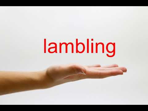 How to Pronounce lambling - American English