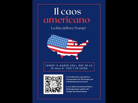 Il caos americano. La fine dell'era Trump? (15.03.2021)