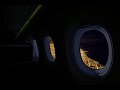 2024 DARK Screen Takeoff Landing Airplane Ambience For Sleeping Flight Attendants Call Dings