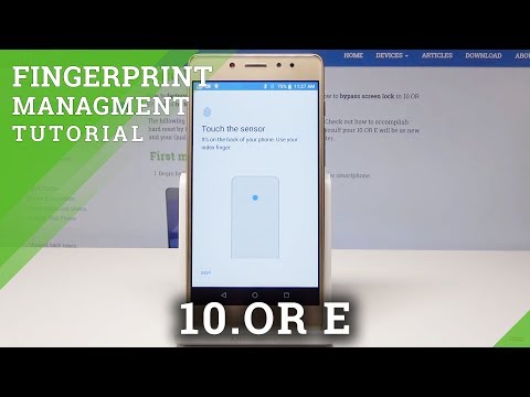 How to Add Fingerprint in 10.OR E - Fingerprint Unlock