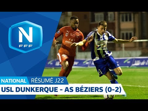 J22: USL Dunkerque - AS Béziers (0-2), le résumé