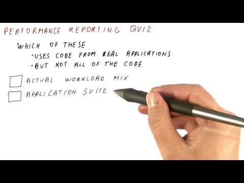 Performance Reporting Quiz Georgia Tech HPCA Part 1