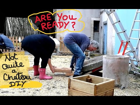 Not Quite a Chateau DIY 180 - A Stone Table - and A Planter - Gite 2  Finishing Touches