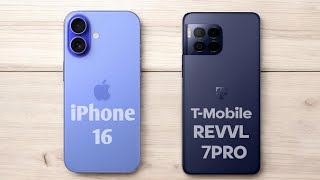 iPhone 16 vs T-Mobile REVVL 7 Pro