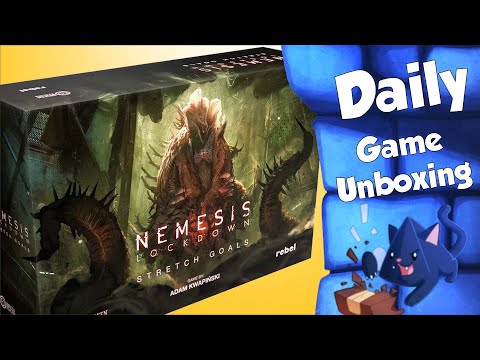 Nemesis Lockdown Stretch Goals Box  - Daily Game Unboxing