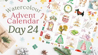 Watercolour Advent Calendar Complete! | See All 24 Days