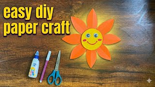 Easy diy paper craft // diy paper flower 
