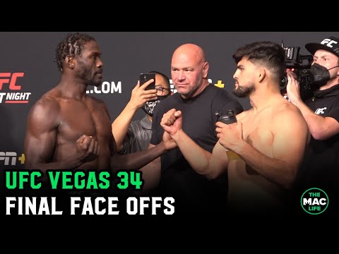 UFC Vegas 34: Jared Cannonier vs. Kelvin Gastelum Final Face Offs