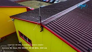 Základná anténa PNI DBA27, 26-28 MHz, 620 cm, konektor SO-239, 5 prvkov, pre budovy