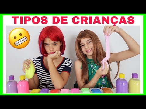NOVELINHA - TIPOS DE CRIANÇAS FAZENDO AMOEBA / SLIME #7 NICOLE DUMER